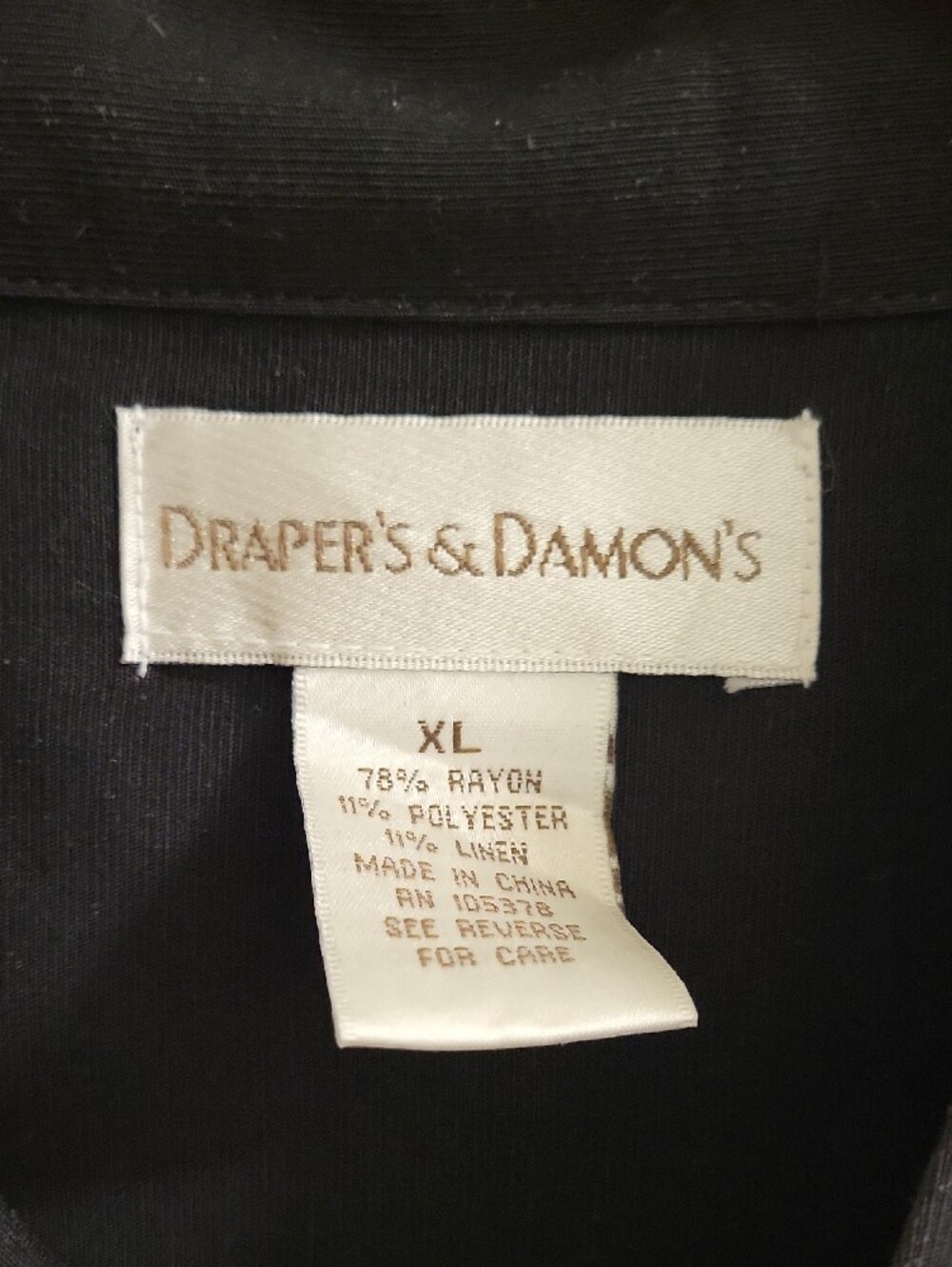 Drapers & Damons Embroidered Floral Button-Up Manderin Jacket Size Xl - Picture 2 of 8